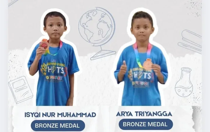 Bikin Bangga! Dua Bocah MI NU 56 Krajankulon Tembus Olimpiade Nasional, Pulang Bawa 2 Medali