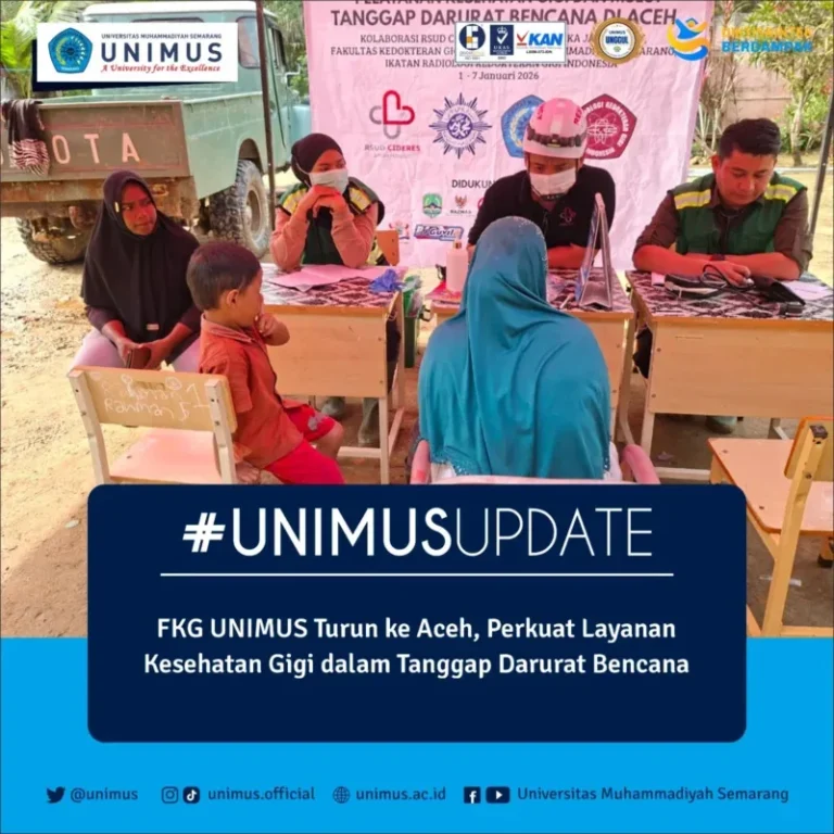 FKG UNIMUS Turun ke Aceh, Perkuat Layanan Kesehatan Gigi dalam Tanggap Darurat Bencana
