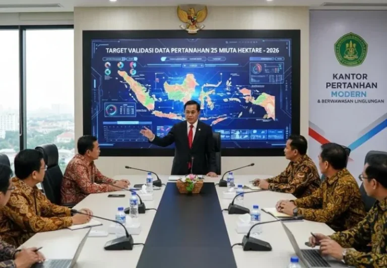 ATR/BPN Targetkan Validasi 25 Juta Hektare Data Pertanahan pada 2026