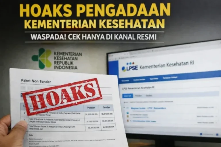 Hoaks Pengadaan Kementerian Kesehatan, Kemenkes Imbau Penyedia Waspada