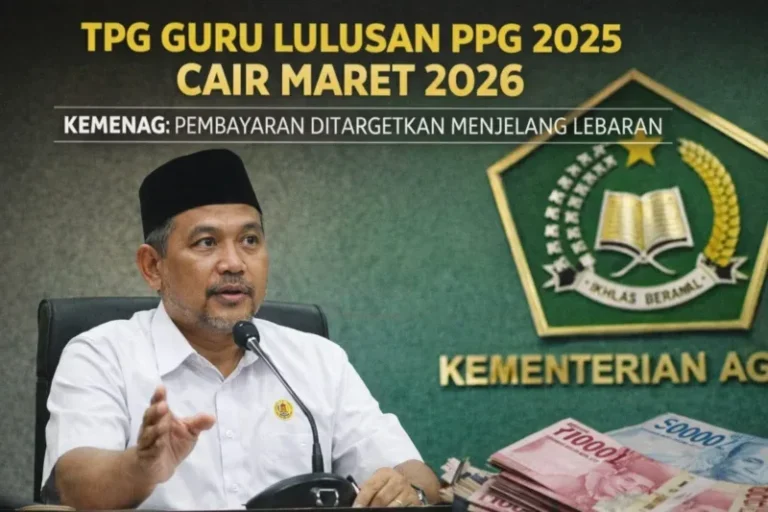 Kemenag Pastikan TPG Guru Lulusan PPG 2025 Cair Maret 2026