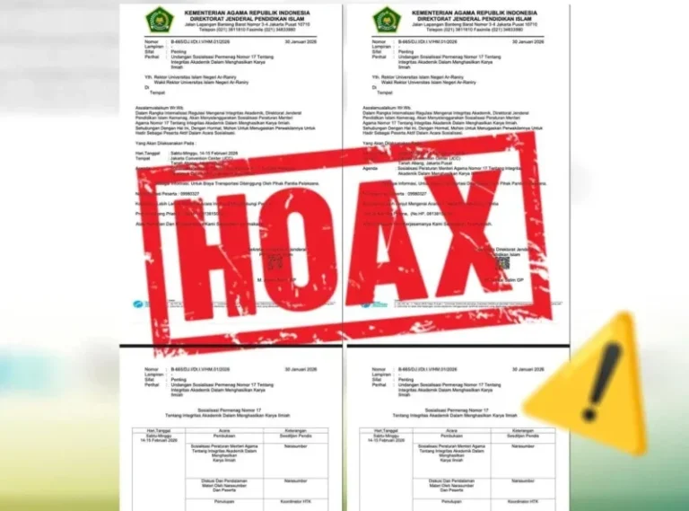 surat palsu Kemenag terkait Permenag 17 Caption: Kemenag mengingatkan masyarakat untuk waspada terhadap surat edaran palsu yang mengatasnamakan Pendis.