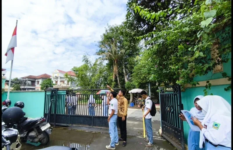 siswa SMA NU 05 Brangsong melaksanakan ujian praktik