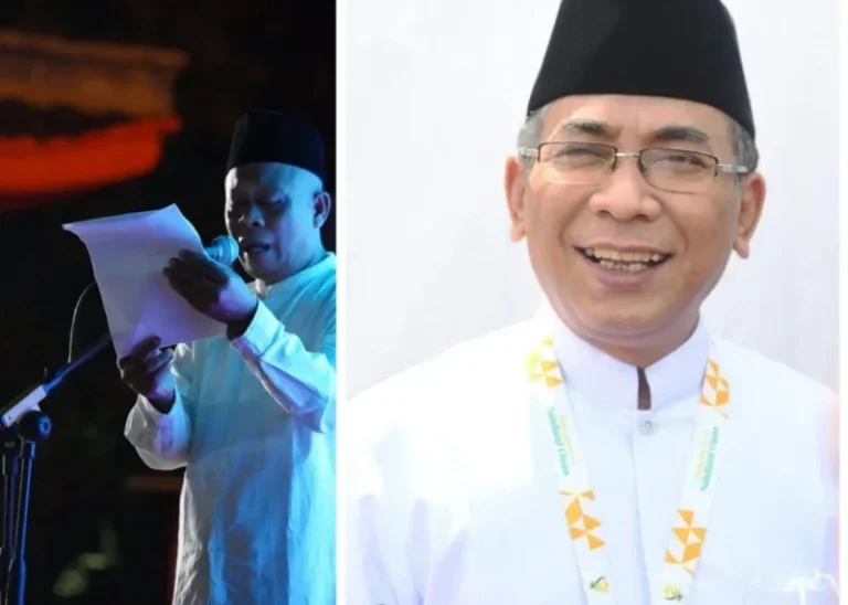 Munib Abd Muchith (kiri) disandingkan dengan Ketua Umum PBNU, Gus Yahya Cholil Staquf, dalam ilustrasi foto yang menggambarkan dinamika pandangan dan diskursus pemikiran di lingkungan Nahdlatul Ulama.