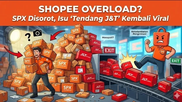 Shopee Overload? SPX Disorot, Isu “Tendang J&T” Kembali Viral