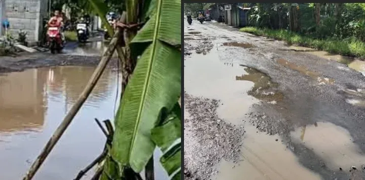 Jalan Jatirejo–Rejosari Ngampel Rusak Parah, Warga Mengeluh