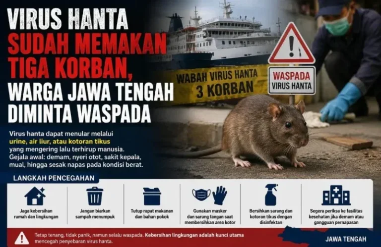 Ilustrasi kewaspadaan virus hanta setelah wabah yang menewaskan tiga orang, warga Jawa Tengah diminta menjaga kebersihan lingkungan dan menghindari paparan tikus.