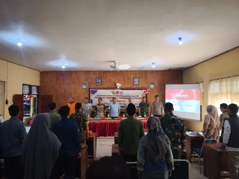 Sosialisasi Komunikasi, Informasi, dan Edukasi Rawan Bencana 2026 di Kecamatan Pageruyung membahas kesiapsiagaan menghadapi musim kemarau dan pembentukan Desa Tangguh Bencana, Jumat (21/8/2026).