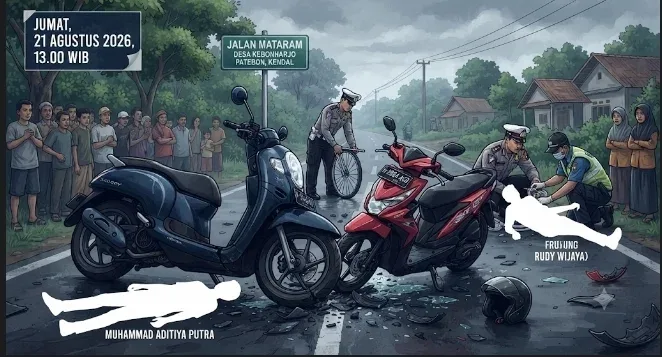 Kronologi Kecelakaan Maut di Patebon Kendal, Tiga Pelajar Tewas